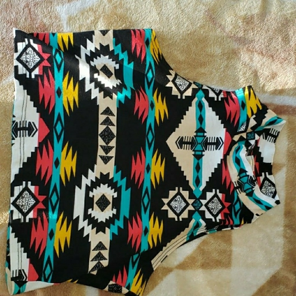 Patterned Crop Top
